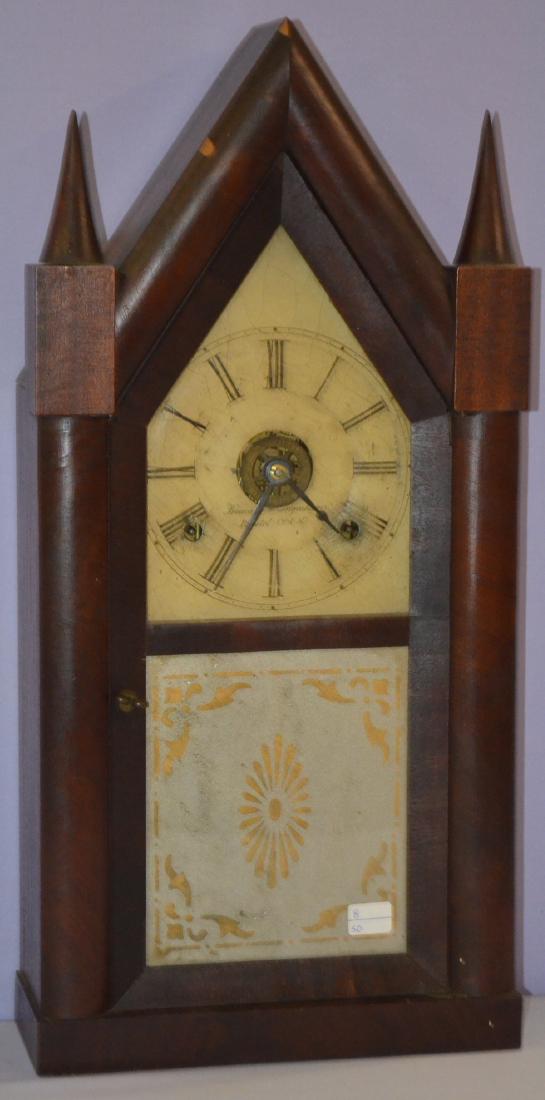 Antique Brewster & Ingraham Sharp Gothic  Clock (1 of 3)