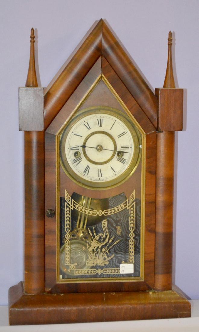 Antique Waterbury Sharp Gothic Steeple Clock (1 of 3)