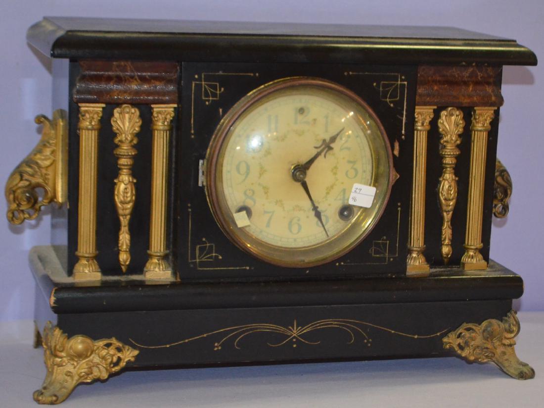 Antique Sessions "Celtic"  Enameled Mantel Clock (1 of 3)