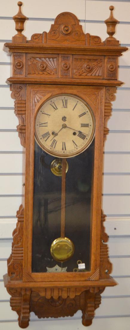 Antique Waterbury "Surrey" Wall Regulator Clock (1 of 6)