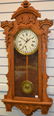 Antique Ingraham Calendar Regulator Clock