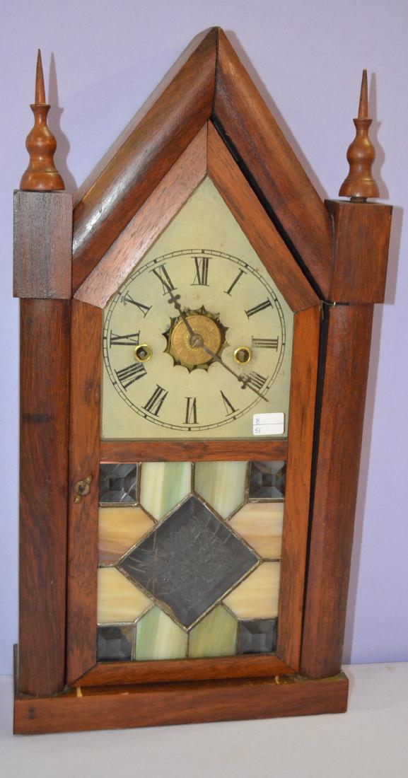 Antique Waterbury "Sharp Gothic" Steeple Clock (1 of 4)