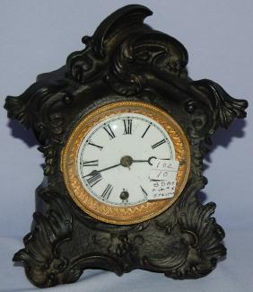 Cast Metal Shelf Clock