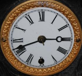 Cast Metal Shelf Clock