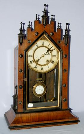 Gothic Style Shelf Clock with RA Pendulum