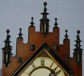 Gothic Style Shelf Clock with RA Pendulum