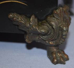 Ansonia Enameled Iron Shelf Clock