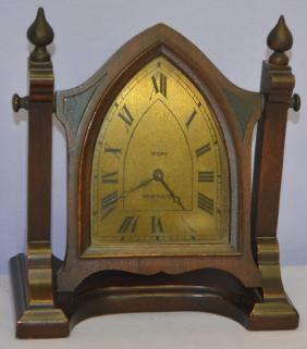 New Haven “Easel” Gothic Dresser Clock