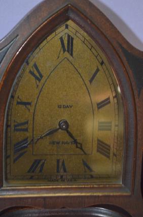 New Haven “Easel” Gothic Dresser Clock