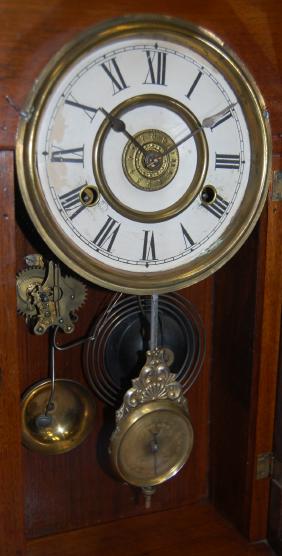 New Haven Walnut “Shamrock” Kitchen Clock