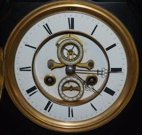French P. Bly 3 Function Slate Clock