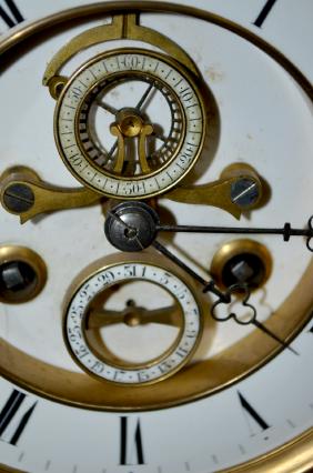 French P. Bly 3 Function Slate Clock
