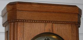 German Oak Box Clock in a Simple Case