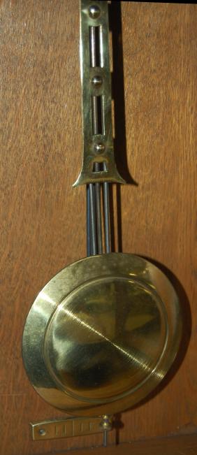 German Oak Box Clock in a Simple Case