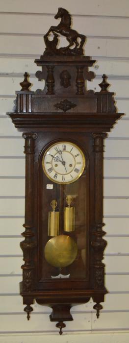 2 Weight Horse Top Vienna Regulator