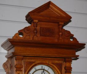 German Oak Open Well RA Wall Clock