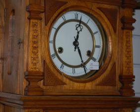 German Oak Open Well RA Wall Clock