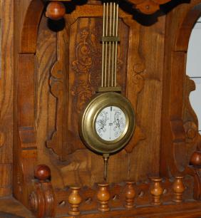 German Oak Open Well RA Wall Clock