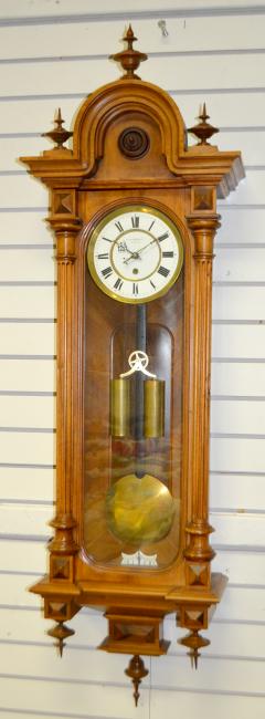 German 30 Day 2 Wt. Vienna Regulator Wall Clock