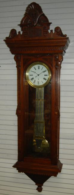 Walnut French Pinwheel Jeweler’s Regulator