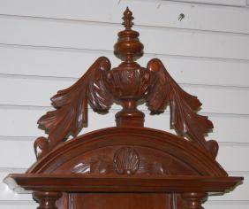 2 Weight Fancy Walnut Vienna Regulator Wall Clock