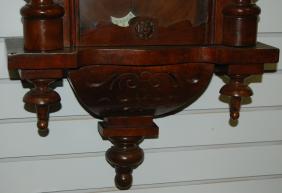 2 Weight Fancy Walnut Vienna Regulator Wall Clock