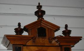 Ornate Walnut 3 Wt. Vienna Regulator Wall Clock