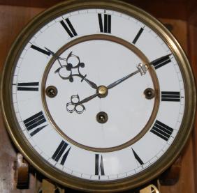 Ornate Walnut 3 Wt. Vienna Regulator Wall Clock