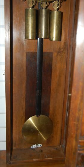 Ornate Walnut 3 Wt. Vienna Regulator Wall Clock