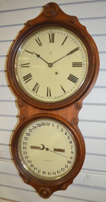 Walnut Seth Thomas Office Calendar #6 Clock