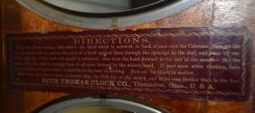 Walnut Seth Thomas Office Calendar #6 Clock