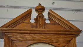 Oak Waterbury 2 Weight Regulator #18 Wall Clock