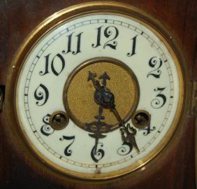 German F.M.S. Wooden Mantle Clock