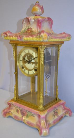 Ansonia Style Porclain Crystal Regulator No. 3