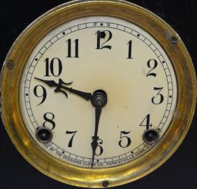 Sessions Enameled Chiming Shelf Clock
