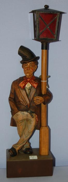 German Carved Whistling Drunk Clock