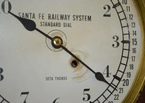 Seth Thomas Santa Fe RR Clock