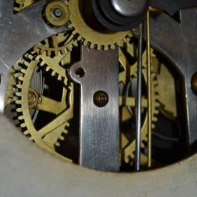 Antique Ithaca #4 Hanging Office Clock