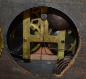 Seth Thomas Black Enamel Adamantine Mantel Clock