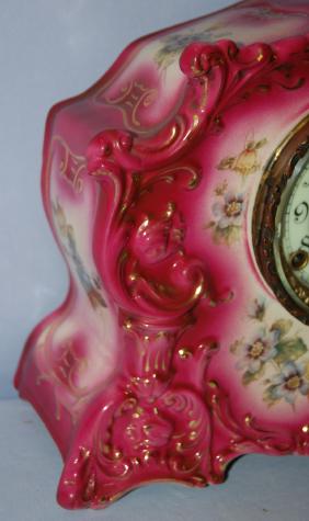 Ansonia “Radius” Porcelain Shelf Clock