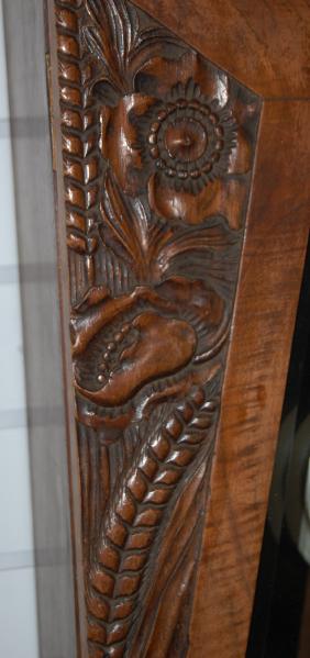 Carved German Chiming Box Clock