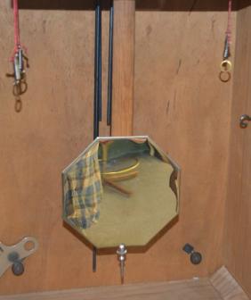 German Oak Art Deco Chiming Box Clock