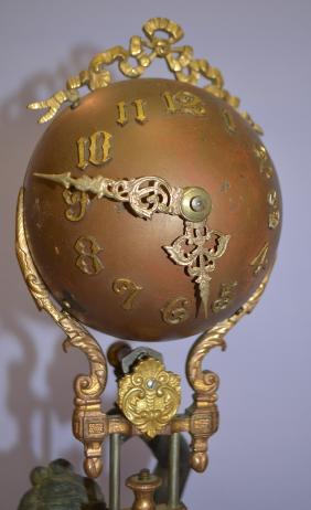 Ansonia Huntress Lady Swinger Clock