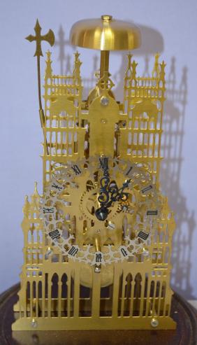 German Dome Skeleton Clock