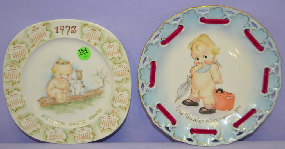 Two 1973 Kewpiesta Florence Baker H.p. Plates