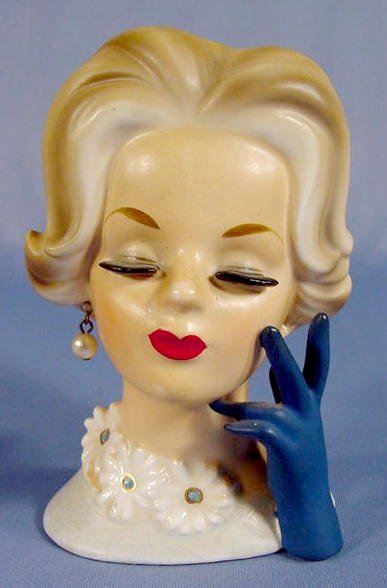 Napcoware Lady Head Vase