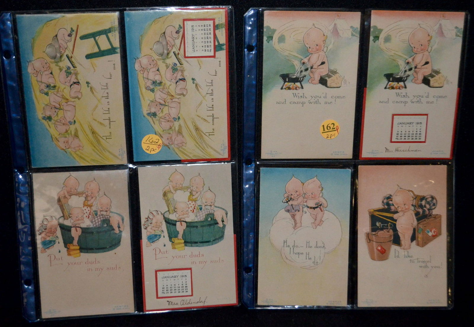8 Kewpie Klever Kards 1914 (1 of 4)