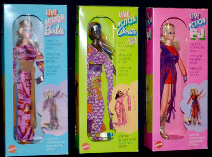 Mattel 1970 Live Action Barbie Dolls, Nrfb