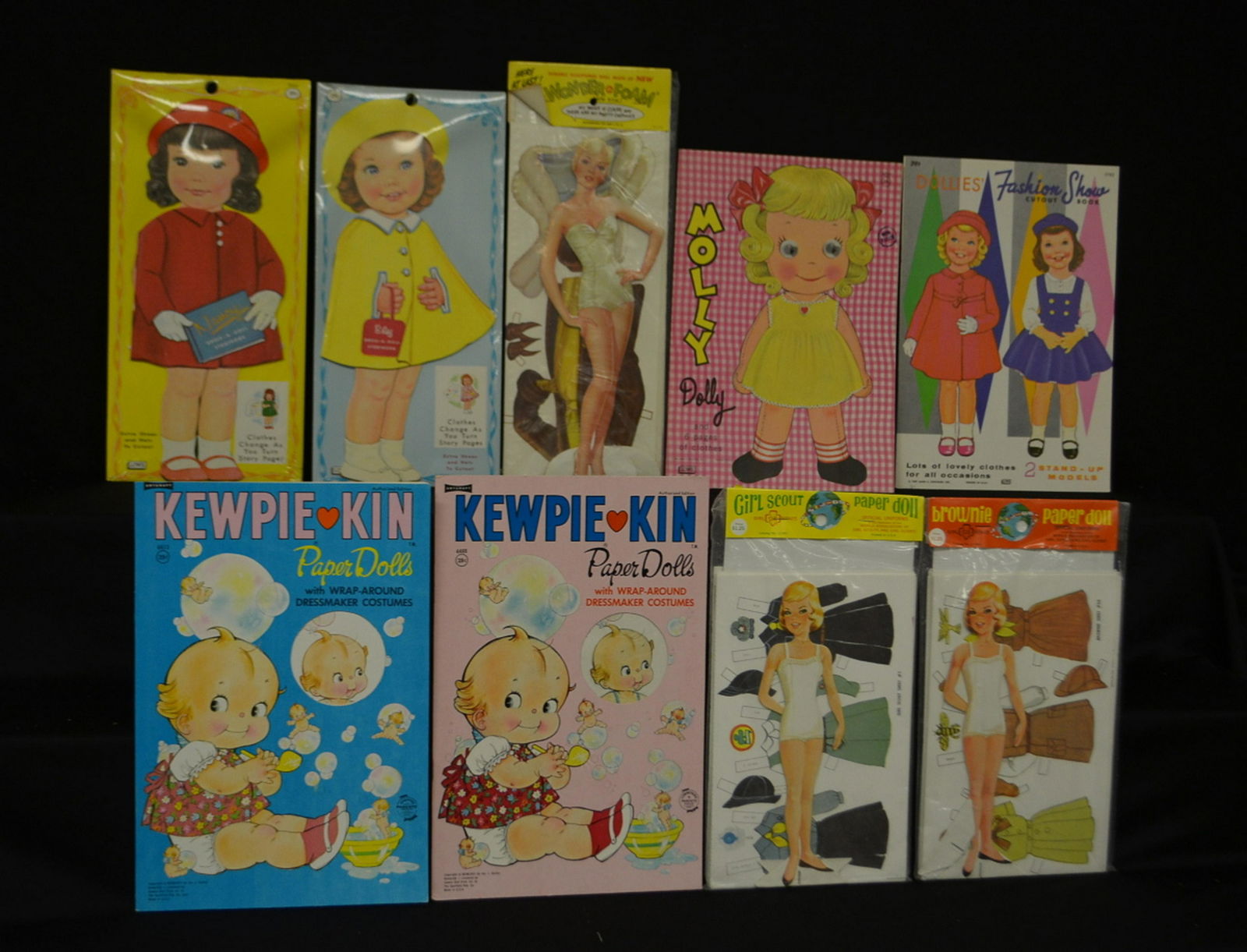 vintage paper doll books