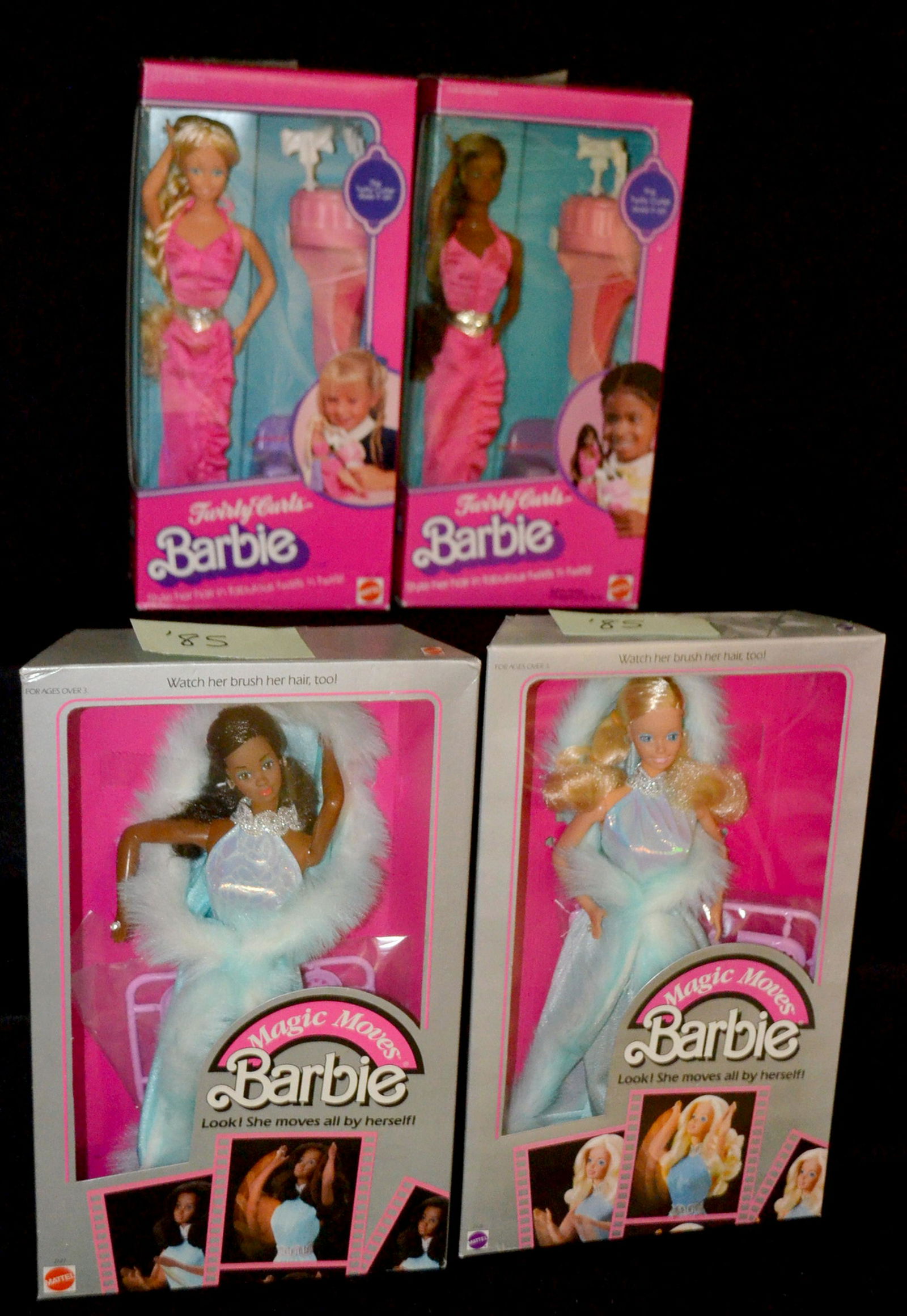 4 Mattel Barbie Dolls, NRFB (1 of 5)